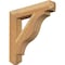 Ekena Millwork Funston Craftsman Rough Sawn Bracket, Western Red Cedar, 4"W x 24"D x 24"H BKT04X24X24FST04RWR - alternate 1